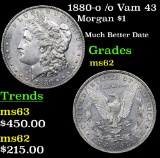 1880-o /o Vam 43 Morgan Dollar $1 Grades Select Unc