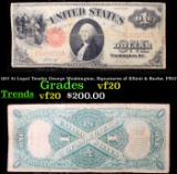 1917 $1 Legal Tender George Washington, Signatures of Elliott & Burke, FR37 Grades vf, very fine
