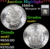 ***Auction Highlight*** 1880-s Morgan Dollar $1 Graded ms66+ By SEGS (fc)