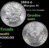 1884-o Morgan Dollar $1 Grades GEM Unc