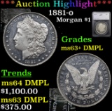 ***Auction Highlight*** 1881-o Morgan Dollar $1 Graded ms63+ DMPL By SEGS (fc)