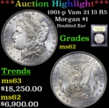 ***Auction Highlight*** 1901-p Vam 21 I3 R5 Morgan Dollar $1 Graded Select Unc By USCG (fc)