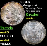 1881-s Morgan Dollar $1 Grades Choice+ Unc