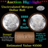 ***Auction Highlight*** 1889 & CC Uncirculated Morgan Dollar Shotgun Roll (fc)