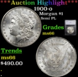 ***Auction Highlight*** 1900-o Morgan Dollar $1 Graded ms66 By SEGS (fc)