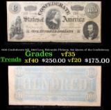$100 Confederate bill, 1864 Lucy Holcombe Pickens, the Queen of the Confederacy Grades vf++
