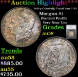 ***Auction Highlight*** 1893-p Colorfully Toned Vam 7 R5 Morgan Dollar $1 Graded au58 By SEGS (fc)