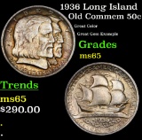 1936 Long Island Old Commem Half Dollar 50c Grades GEM Unc