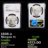 NGC 1898-o Morgan Dollar $1 Graded ms65 By NGC