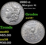 1880-o Morgan Dollar $1 Grades Choice AU/BU Slider+