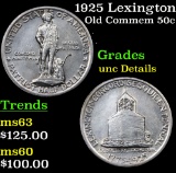 1925 Lexington Old Commem Half Dollar 50c Grades Unc Details