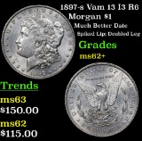 1897-s Vam 13 I3 R6 Morgan Dollar $1 Grades Select Unc