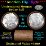 ***Auction Highlight*** 1890 & CC Uncirculated Morgan Dollar Shotgun Roll (fc)