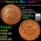 ***Auction Highlight*** (1863) Indian F-IL-690B-3A R8 Civil War Token 1c Graded au58 By SEGS (fc)