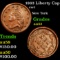 1863 Liberty Cap Civil War Token 1c Grades Select AU