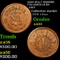(1863) Wm F WARNER F-Ny-630CB-2A R4 Civil War Token 1c Grades Choice AU