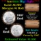 ***Auction Highlight*** AU/BU Slider Brinks Shotgun Morgan $1 Roll 1887 & O Ends Virtually UNC (fc)