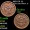 1853 N-11 Braided Hair Large Cent 1c Grades vf+