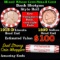 Mixed small cents 1c orig shotgun roll, 1913-d Wheat Cent, 1899 Indian cent other end, Seal Strong W