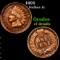 1895 Indian Cent 1c Grades xf details