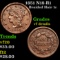 1851 N18-R1 Braided Hair Large Cent 1c Grades vf details
