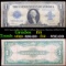 1923 $1 large size Blue Seal Silver Certificate, Signatures of Speelman & White Fr-239 Grades f+