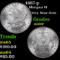 1887-p Morgan Dollar $1 Grades Choice+ Unc