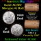 ***Auction Highlight*** AU/BU Slider Brinks Shotgun Morgan $1 Roll 1889 & P Ends Virtually UNC (fc)