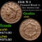 1826 N-5 Coronet Head Large Cent 1c Grades xf+