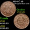 1804 C-10 Draped Bust Half Cent 1/2c Grades xf details