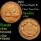 1857 Flying Eagle Cent 1c Grades vf++