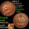 1864 L Indian Cent 1c Grades Choice AU