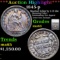 ***Auction Highlight*** 1845-p Seated Liberty Half Dime 1/2 10c Graded ms65 By SEGS (fc)