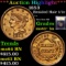 ***Auction Highlight*** 1853 Braided Hair Half Cent 1/2c Graded Select+ Unc BN By USCG (fc)