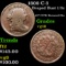 1808 C-3 Draped Bust Half Cent 1/2c Grades vg+