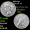 1934-p Peace Dollar $1 Grades vf, very fine