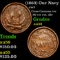 (1863) Our Navy Civil War Token 1c Grades Choice AU/BU Slider