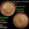 1863 Indian F-93/362 Civil War Token 1c Grades vf details