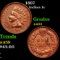 1897 Indian Cent 1c Grades Select AU