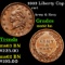 1863 Liberty Cap Civil War Token 1c Grades Select Unc BN