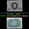 1863 US Fractional Currency 10c Second Issue fr-1245 Washington In Oval Grades xf+
