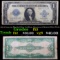 1923 $1 large size Blue Seal Silver Certificate, Signatures of Woods & White FR-238 Grades f, fine