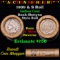Indian cent 1c orig roll, 1909 end S other end