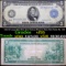 1914 $5 Large Size Blue Seal Federal Reserve Note, New York, Ny  2-B Grades vf+