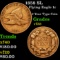 1858 SL Flying Eagle Cent 1c Grades vf++