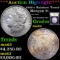 ***Auction Highlight*** 1886-o Rainbow Toned Morgan Dollar $1 Graded Select Unc By USCG (fc)