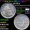 ***Auction Highlight*** 1839-p Seated Liberty Half Dime 1/2 10c Graded Select+ Unc By USCG (fc)