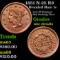 1851 N-25 R3 Braided Hair Large Cent 1c Grades Unc Details