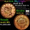 ***Auction Highlight*** 1840 N-3 Braided Hair Large Cent 1c Graded Select Unc BN By USCG (fc)