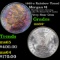 1885-o Rainbow Toned Morgan Dollar $1 Grades Choice+ Unc